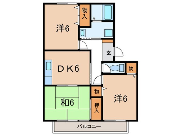 メゾン桃山台の物件間取画像